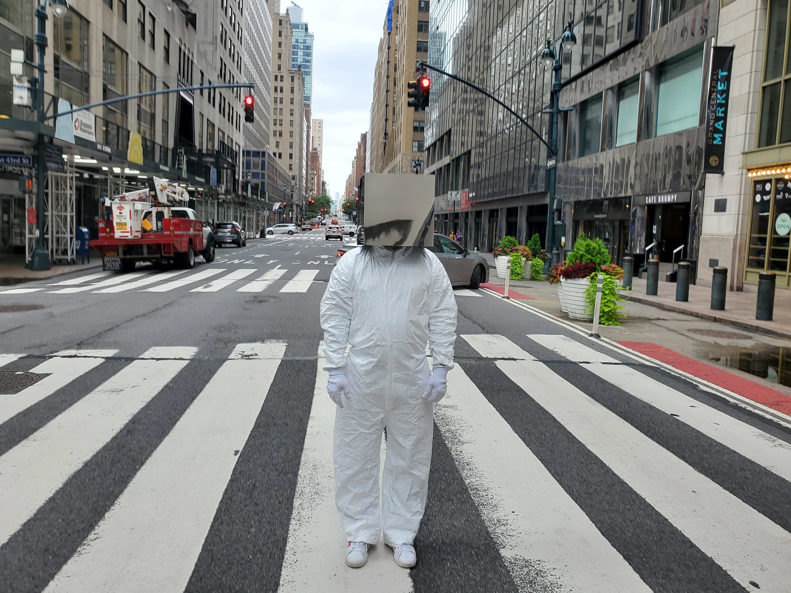 Cube Man in New York City