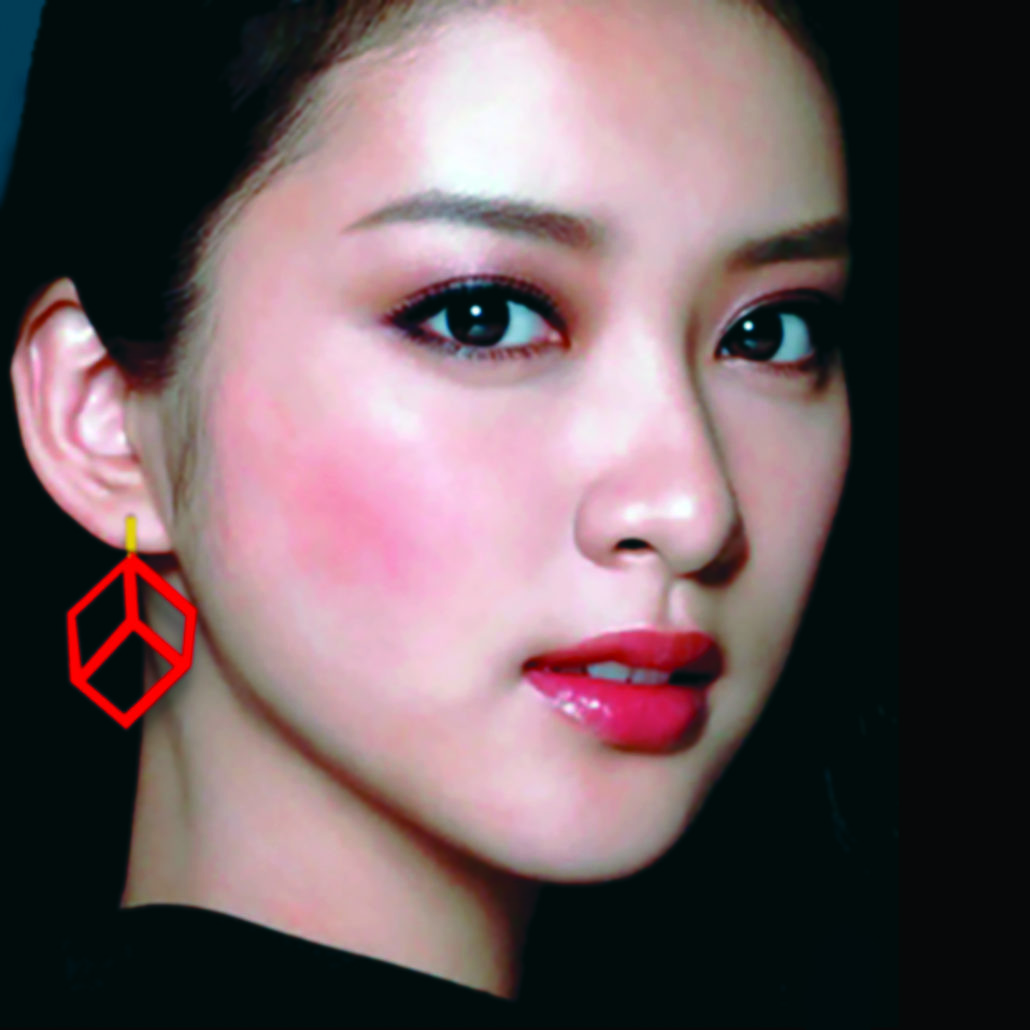 kube earrings Takei Emi
